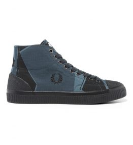 FRED PERRY ARKTIS PRINTED HUGHES MID CANVAS SHOE