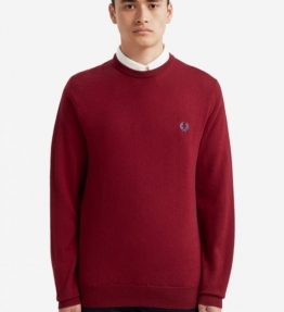 FRED PERRY CLASSIC WOOL CREW NECK KNIT