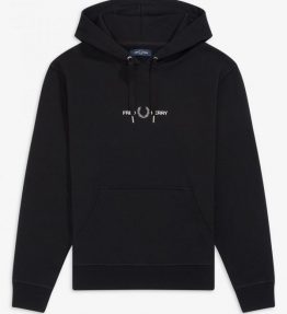 FRED PERRY GRAPHIC HOODED SWEATSHIRT